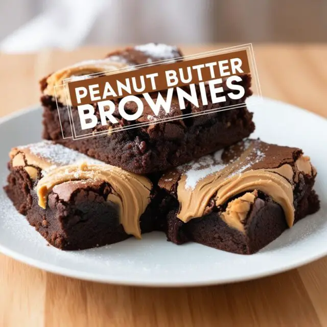 Peanut Butter Brownies Recipe