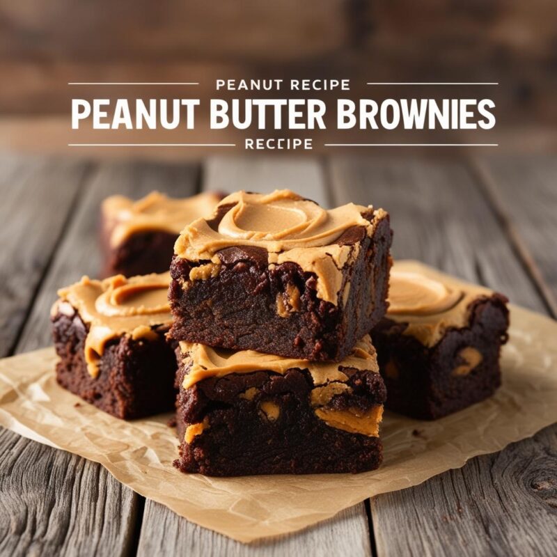 Peanut Butter Brownies Recipe