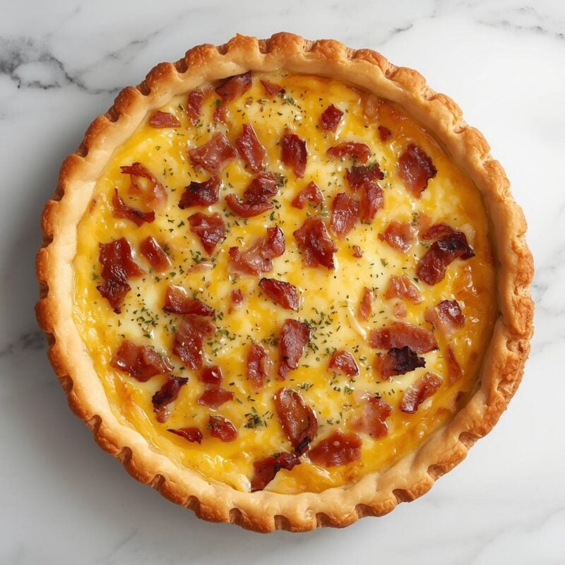 Quiche Lorraine with Bacon and Cheese