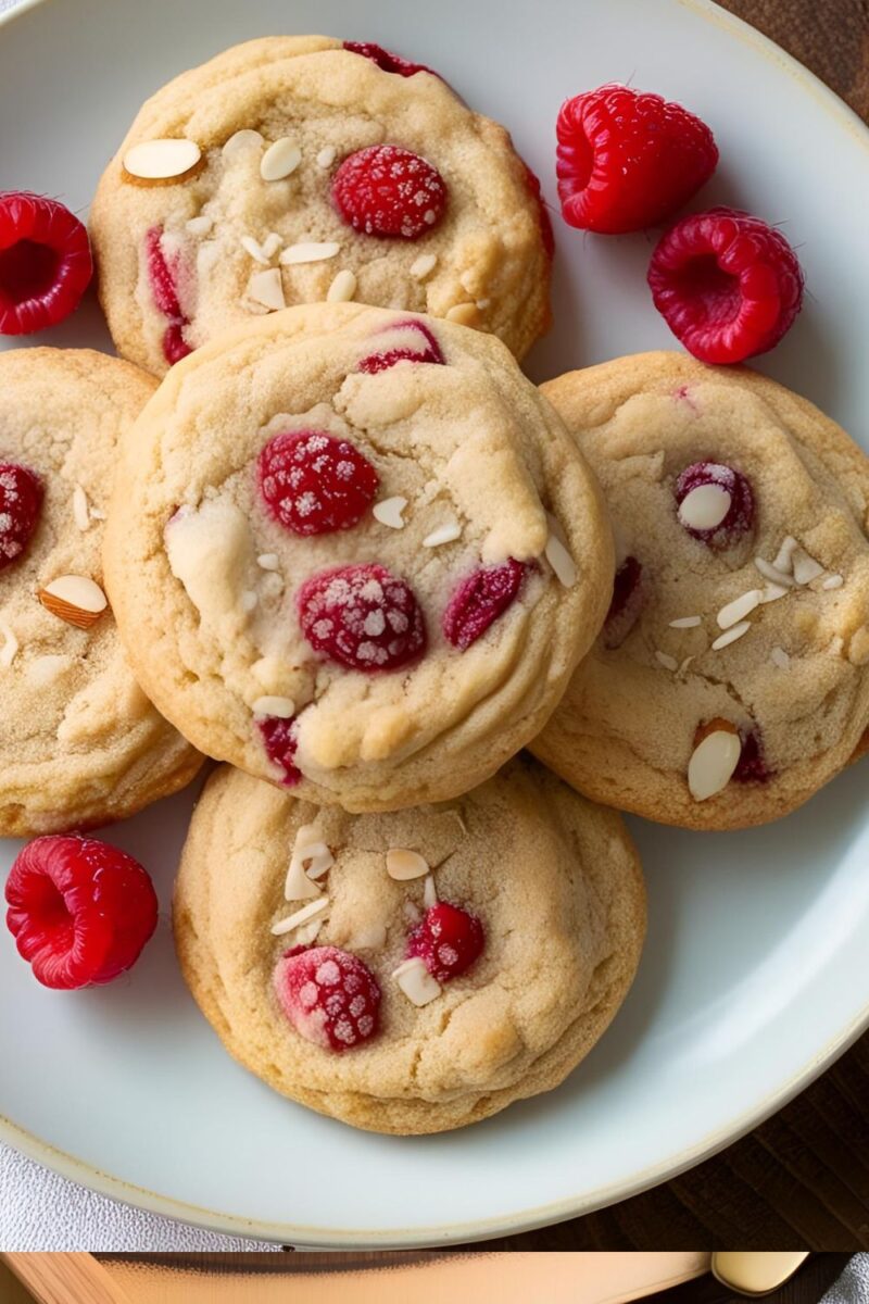 Raspberry Almond Cookies