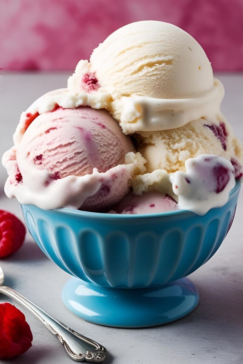 Raspberry Cheesecake Ice Cream