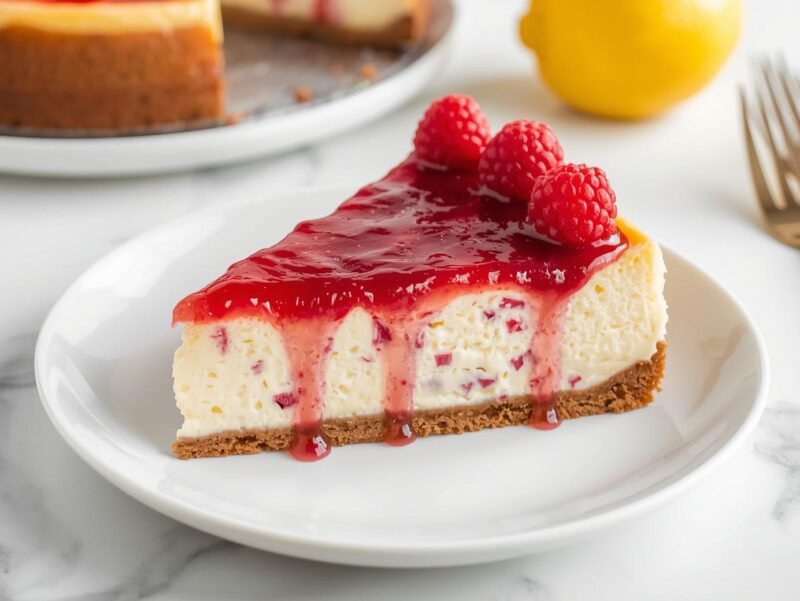 Raspberry Lemonade Cheesecake