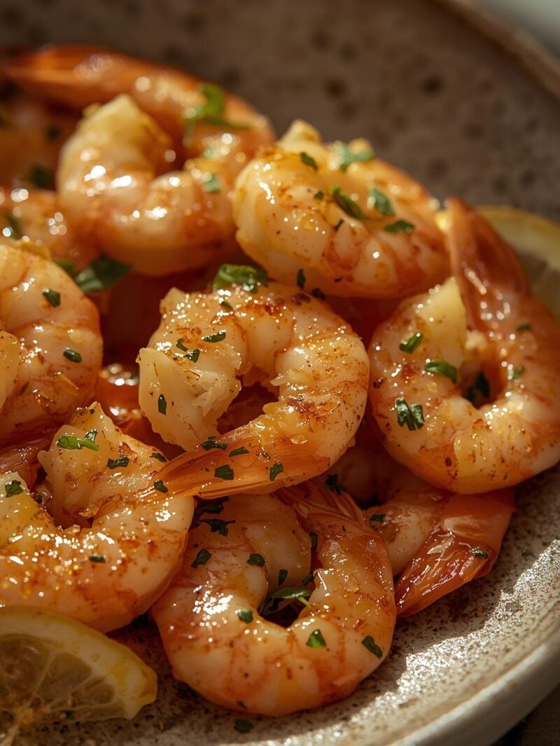 Sautéed Shrimp with Garlic and Lemon