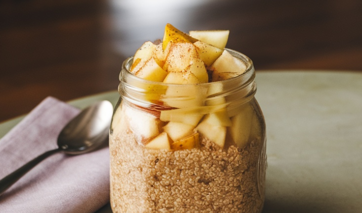 Apple Cinnamon Overnight Quinoa