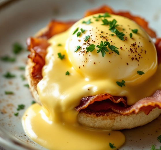 Eggs Benedict with Hollandaise Sauce