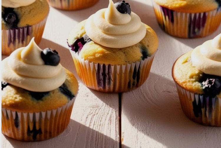 Perfect Vegan Blueberry Cream Cheese Muffins