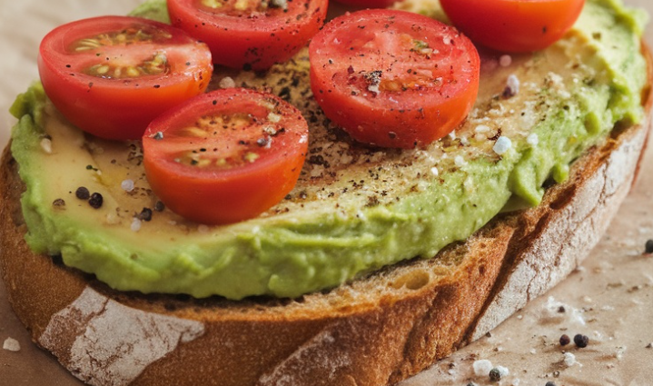 Avocado Toast with Cherry Tomatoes