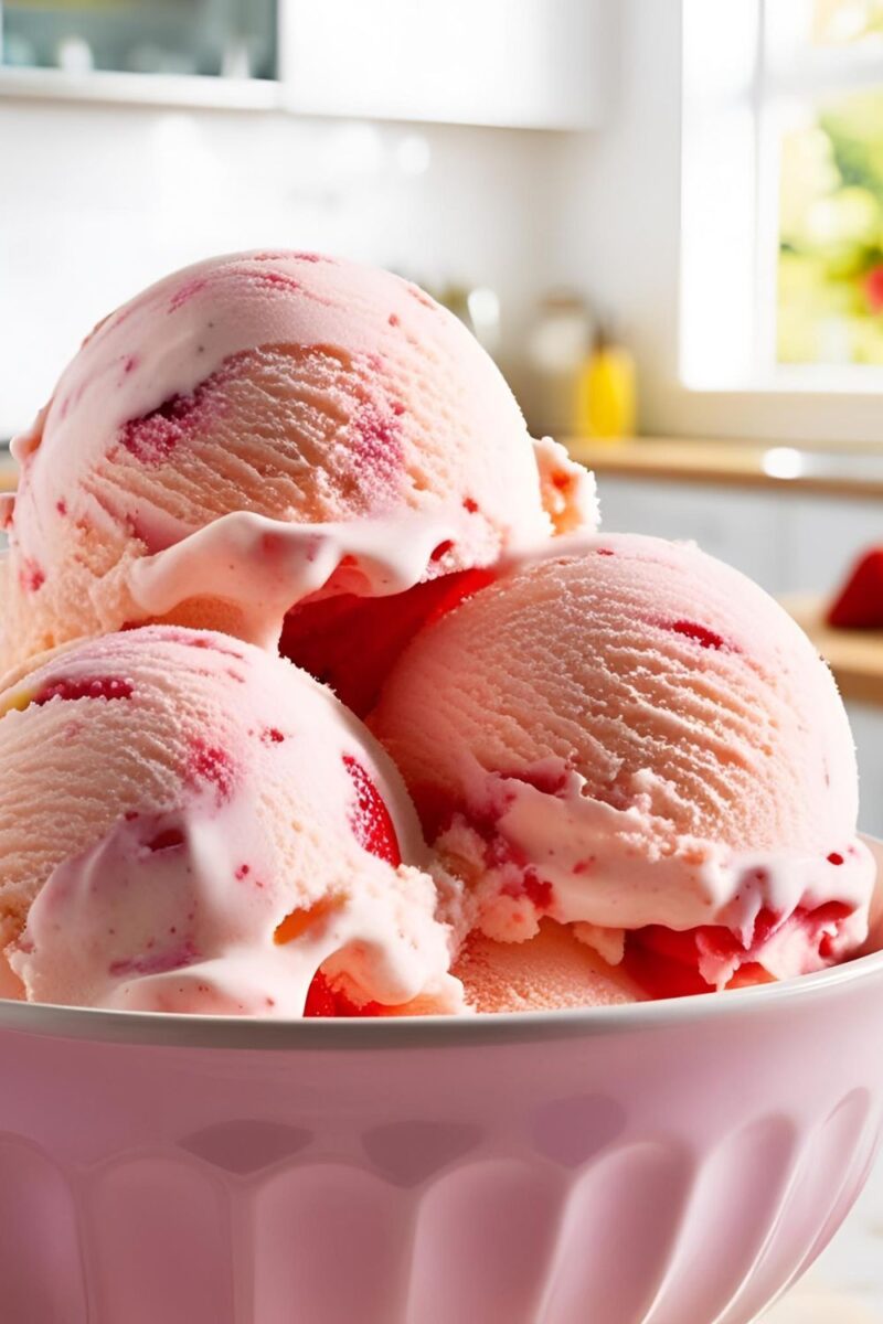 Strawberry Swirl Ice Cream