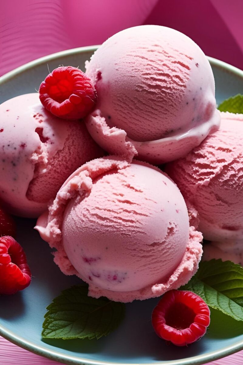 Raspberry Sorbet Ice Cream