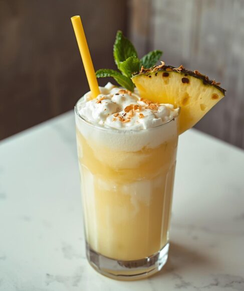 Vegan Piña Colada Mocktail