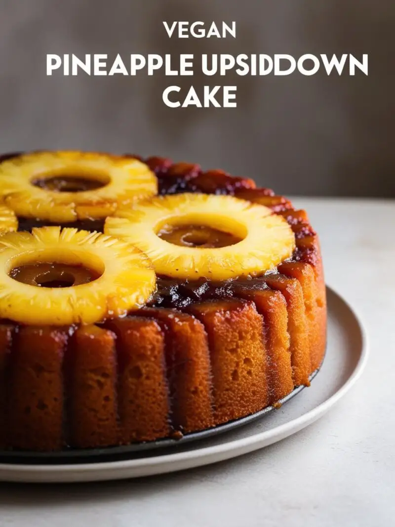 Vegan Pineapple Upside-Down Cake