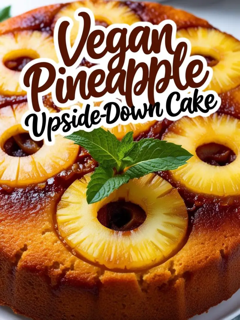 Vegan Pineapple Upside-Down Cake