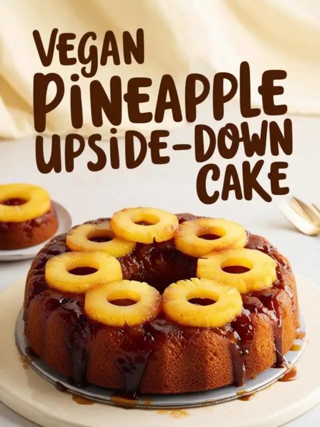 Vegan Pineapple Upside-Down Cake