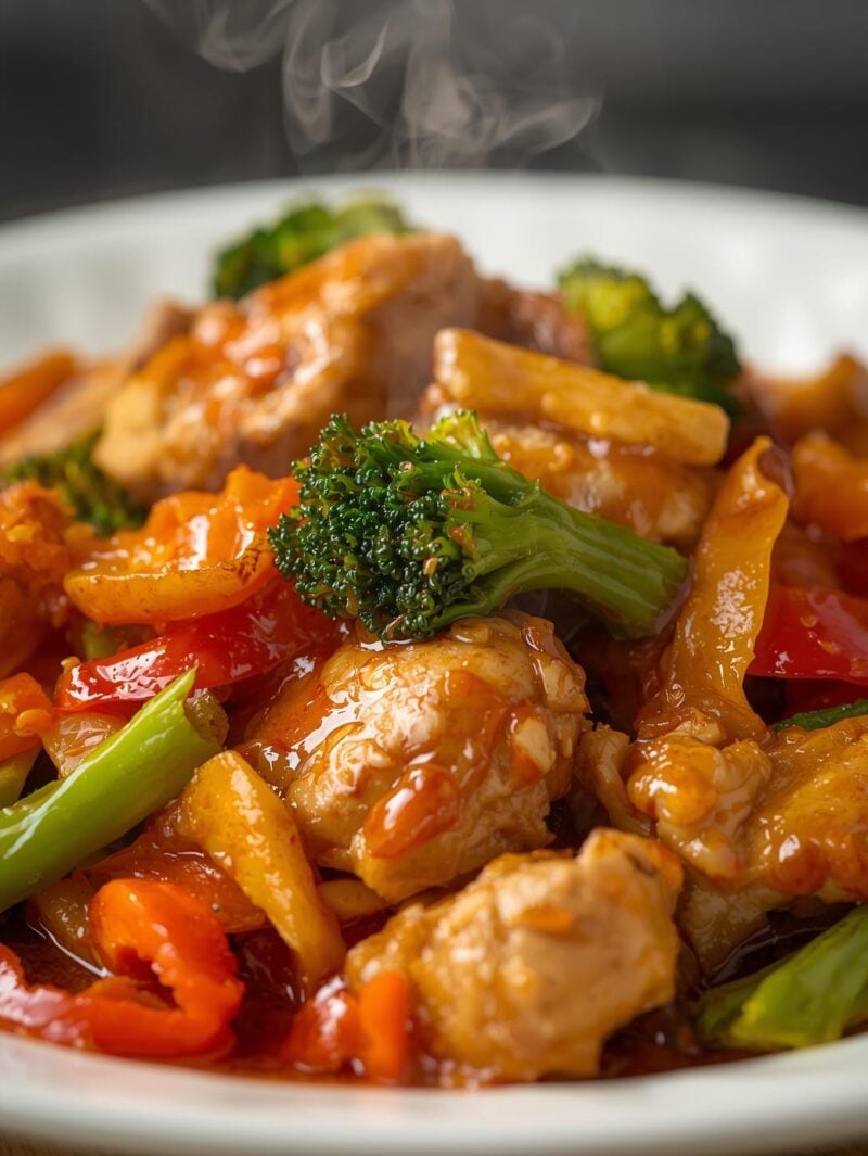 Vegetable and Chicken Stir-Fry