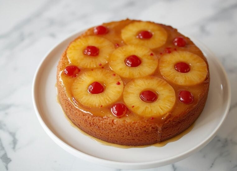 Vegan Pineapple Upside-Down Cake