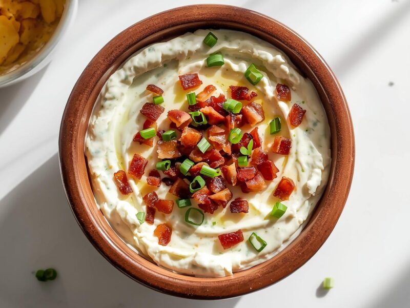 Sweet and Savory Bacon Ranch Cream Cheese Dip