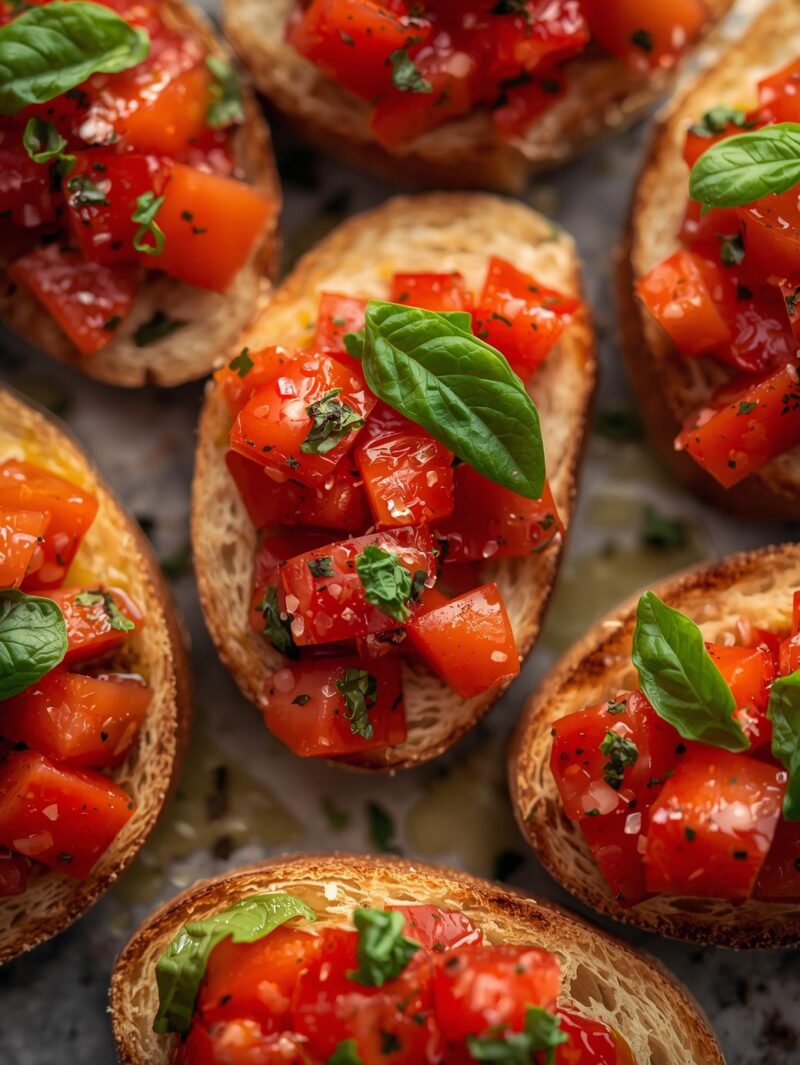 Bruschetta with Tomato and Basil