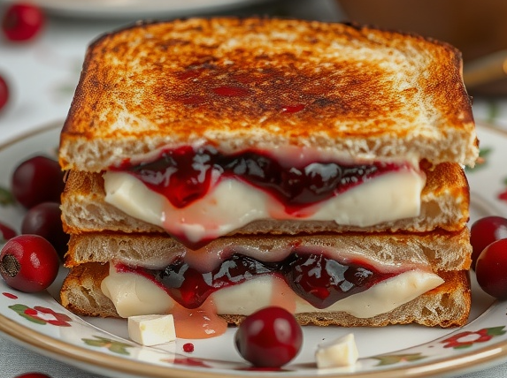 Cranberry Brie Grilled Cheese