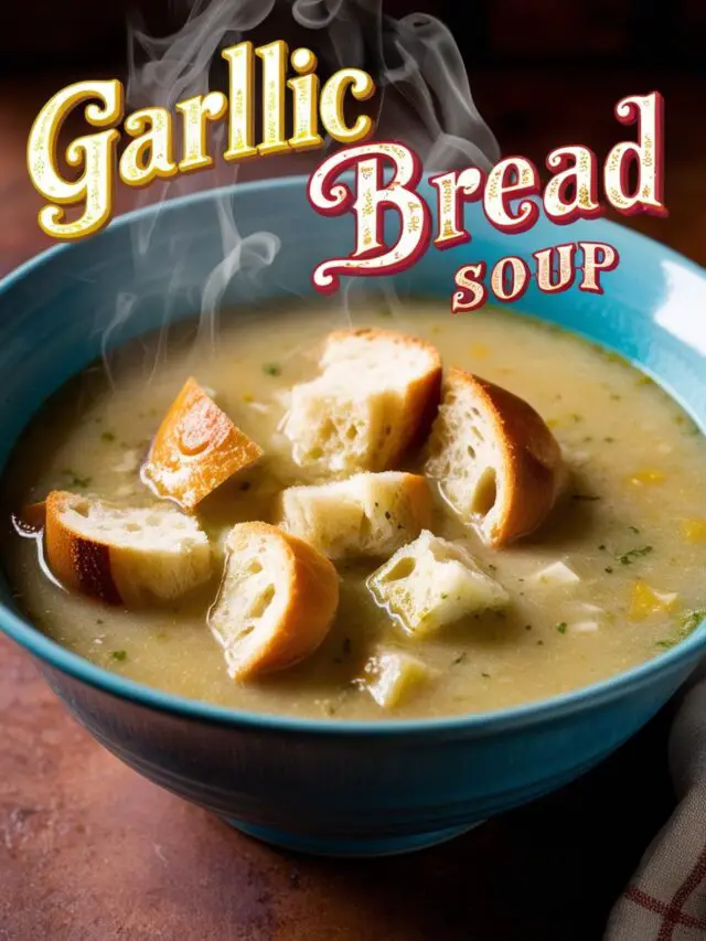 Garlic Bread Soup Recipe