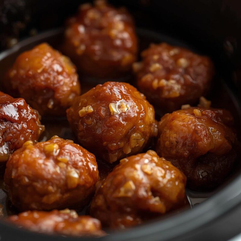 Honey Garlic Glazed Meatballs