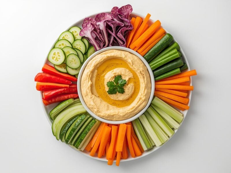 Hummus and Veggie Platter