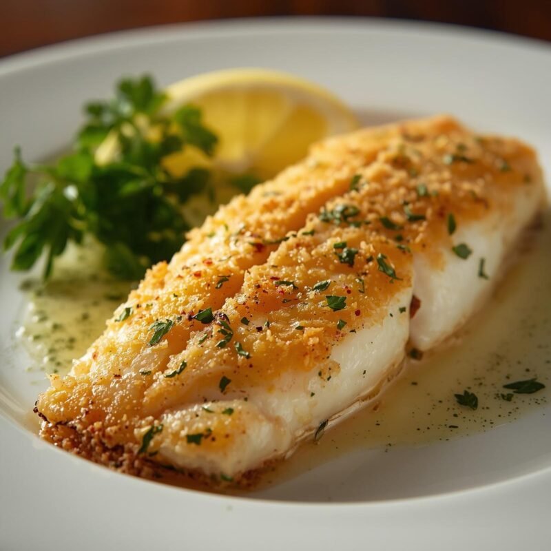 Parmesan Crusted Baked Sole