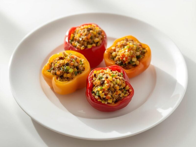 Quinoa-Stuffed Bell Peppers