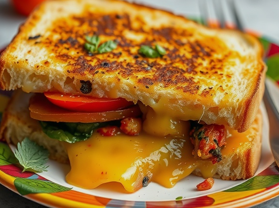 Ratatouille Grilled Cheese
