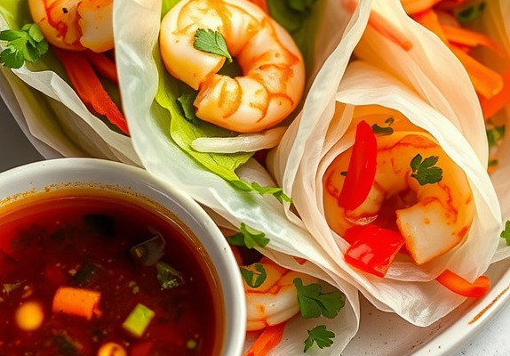 Asian Rice Paper Rolls