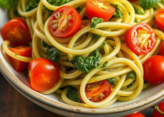 Zucchini Noodles with Pesto