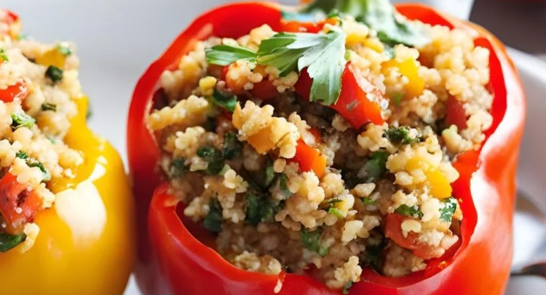 Quinoa-Stuffed Bell Peppers