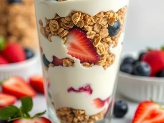 Greek Yogurt Parfait with Berries