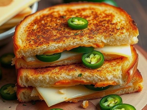 Spicy Jalapeño Grilled Cheese