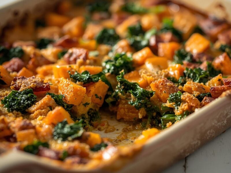 Sweet Potato and Kale Casserole