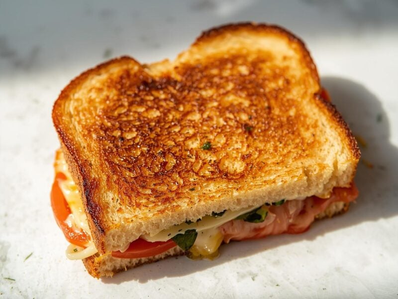 Tomato Basil Grilled Cheese