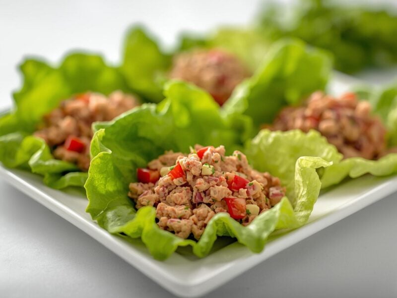 Tuna Salad Lettuce Wraps