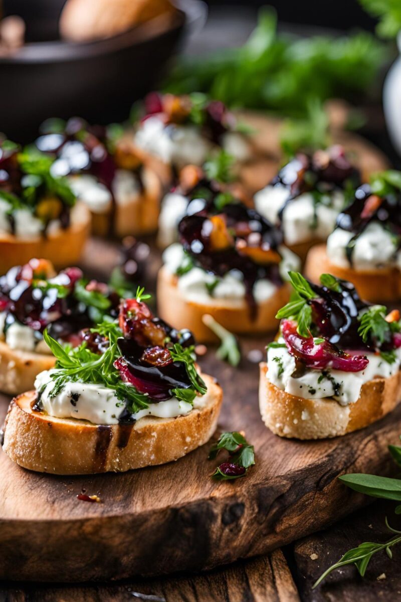 Herbed Goat Cheese Crostini