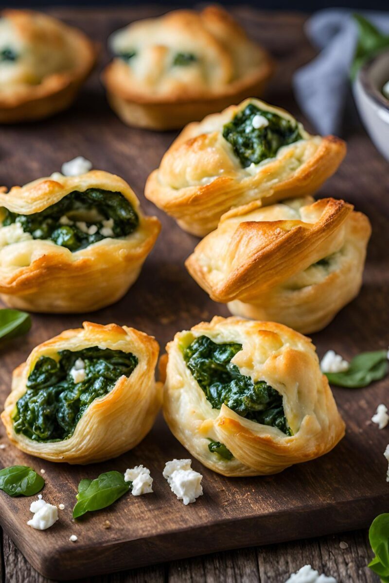 Savory Spinach and Feta Puffs