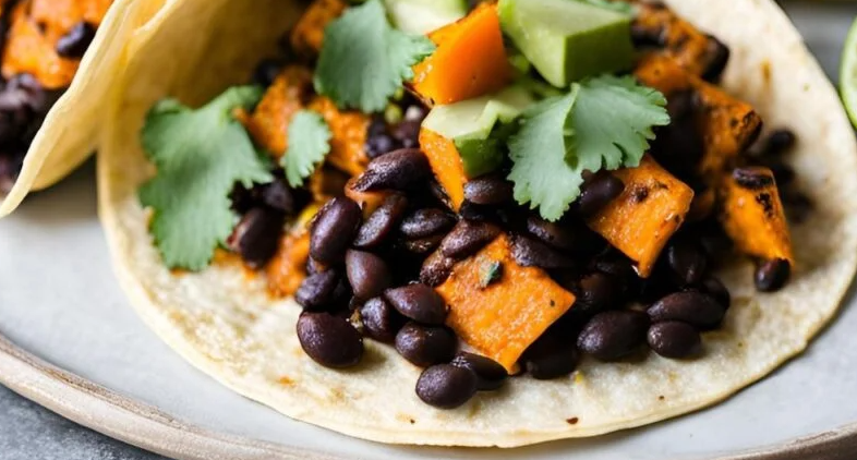 weet Potato and Black Bean Tacos