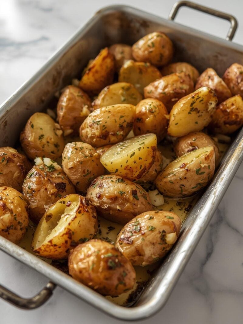  Baked Garlic Butter Potatoes