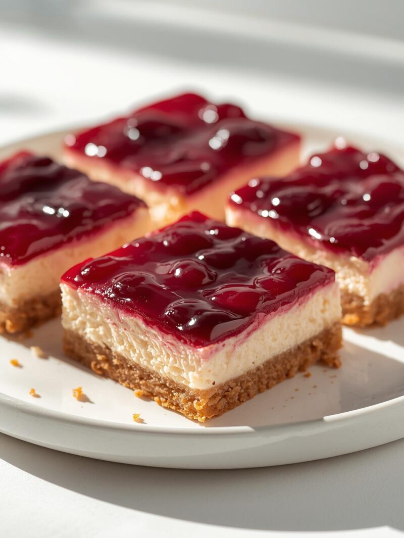 Cherry Cheesecake Bars Recipe