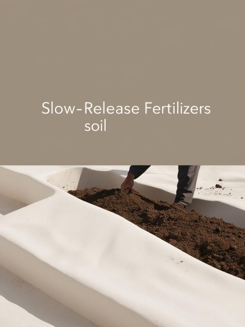 Applying Slow-Release Fertilizers in Soil outdoor