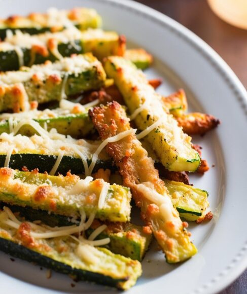 Crispy Parmesan Zucchini Fries