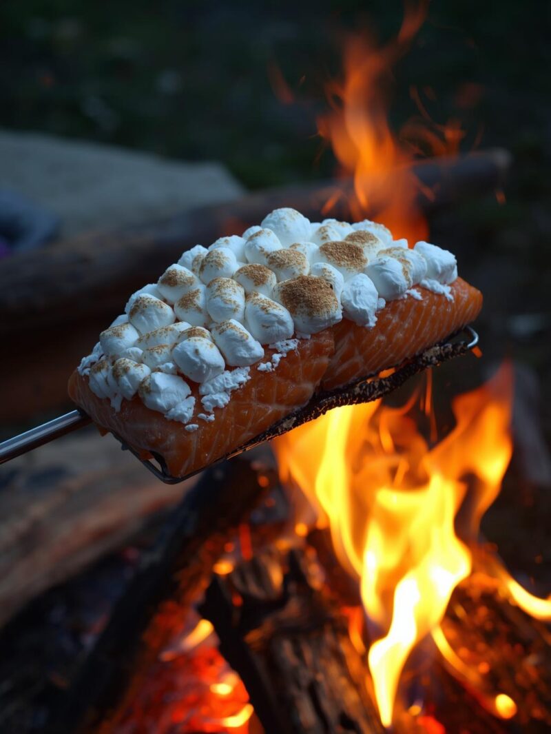 Marshmallow-Crusted Salmon