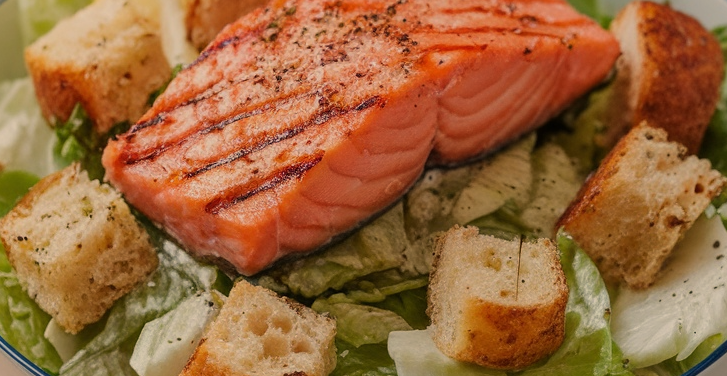 Salmon Caesar Salad