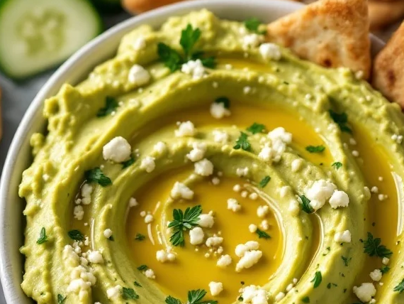 Creamy Avocado and Feta Dip