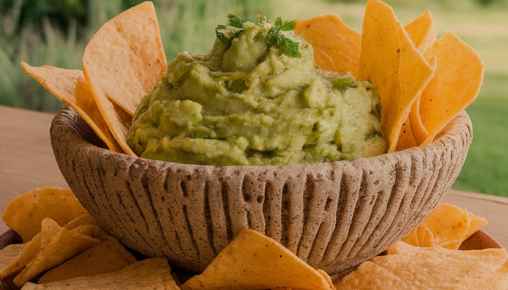 Zesty Guacamole and Tortilla Chip Bites