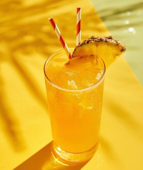 Tropical Pineapple Mango Rum Punch Drink Recipe