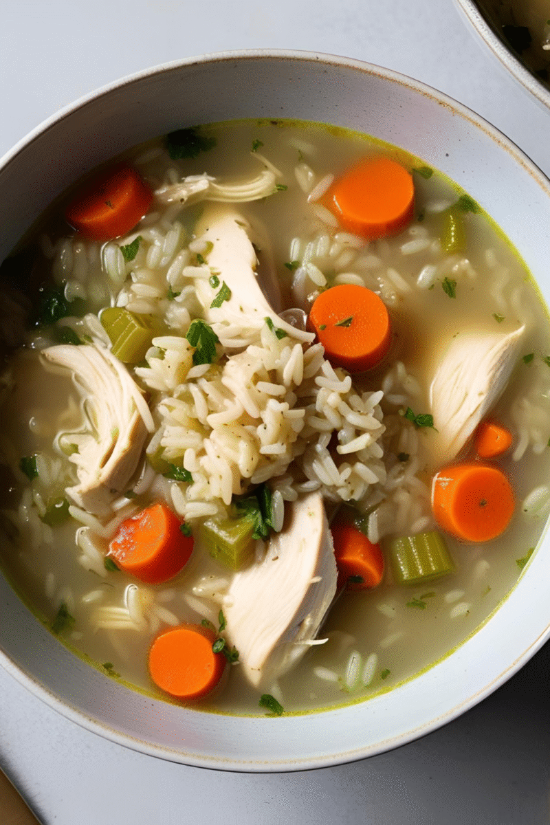 Chicken and Rice Soup to Soothe the Soul