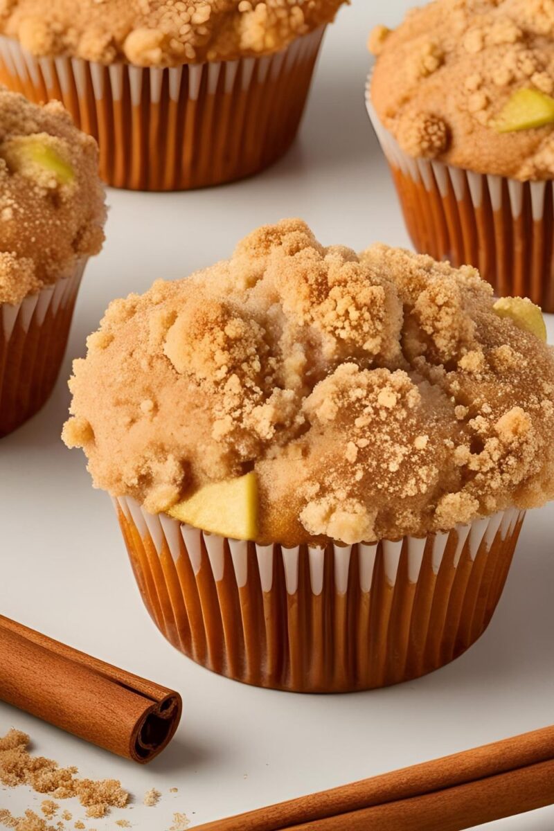 Cinnamon Apple Crumble Muffins